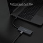 Nanocable Hub USB-C de Aluminio con 4 Puertos USB 3.2 Gen 1 Hembra, 10 cm, Gris